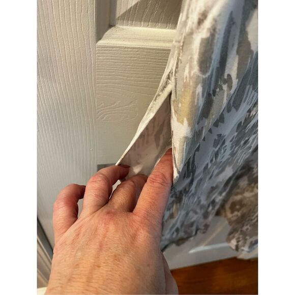 J. Jill Pure Jill White Gray & Tan Ikat Sleeveless Dress sz S NWOT Pockets - Picture 6 of 7